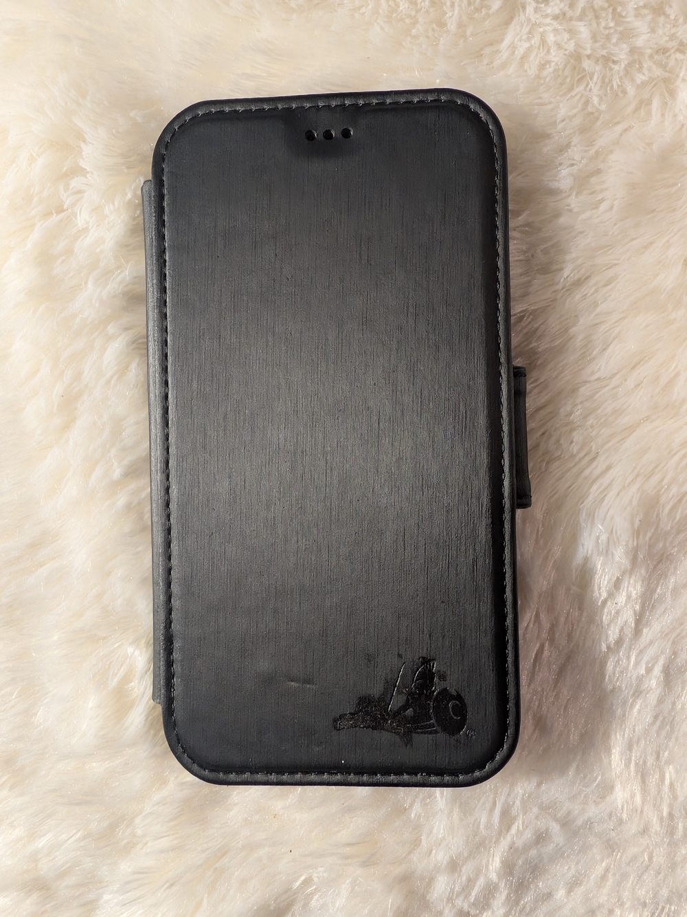Defender Shield Radiation Protection Black Flip Wallet Phone Case -